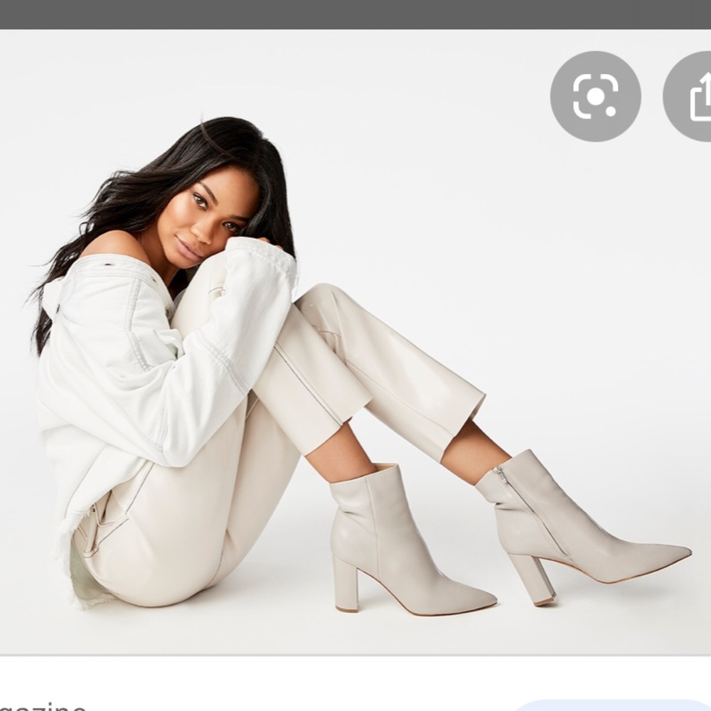 Ulanie Heeled Bootie in Ivory